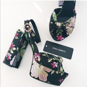 DOLCE & GABBANA METALLIC HEELS